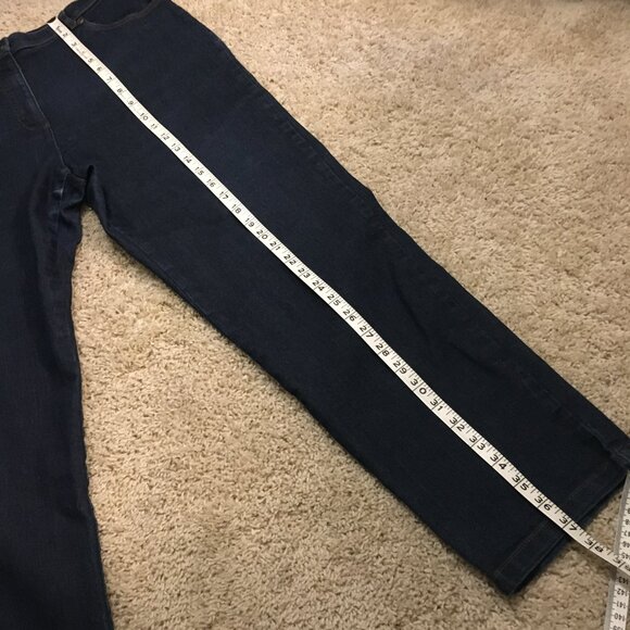 Vintage Allison Daley Stretchy Waist Mom Dark Blue Jeans - Picture 15 of 16